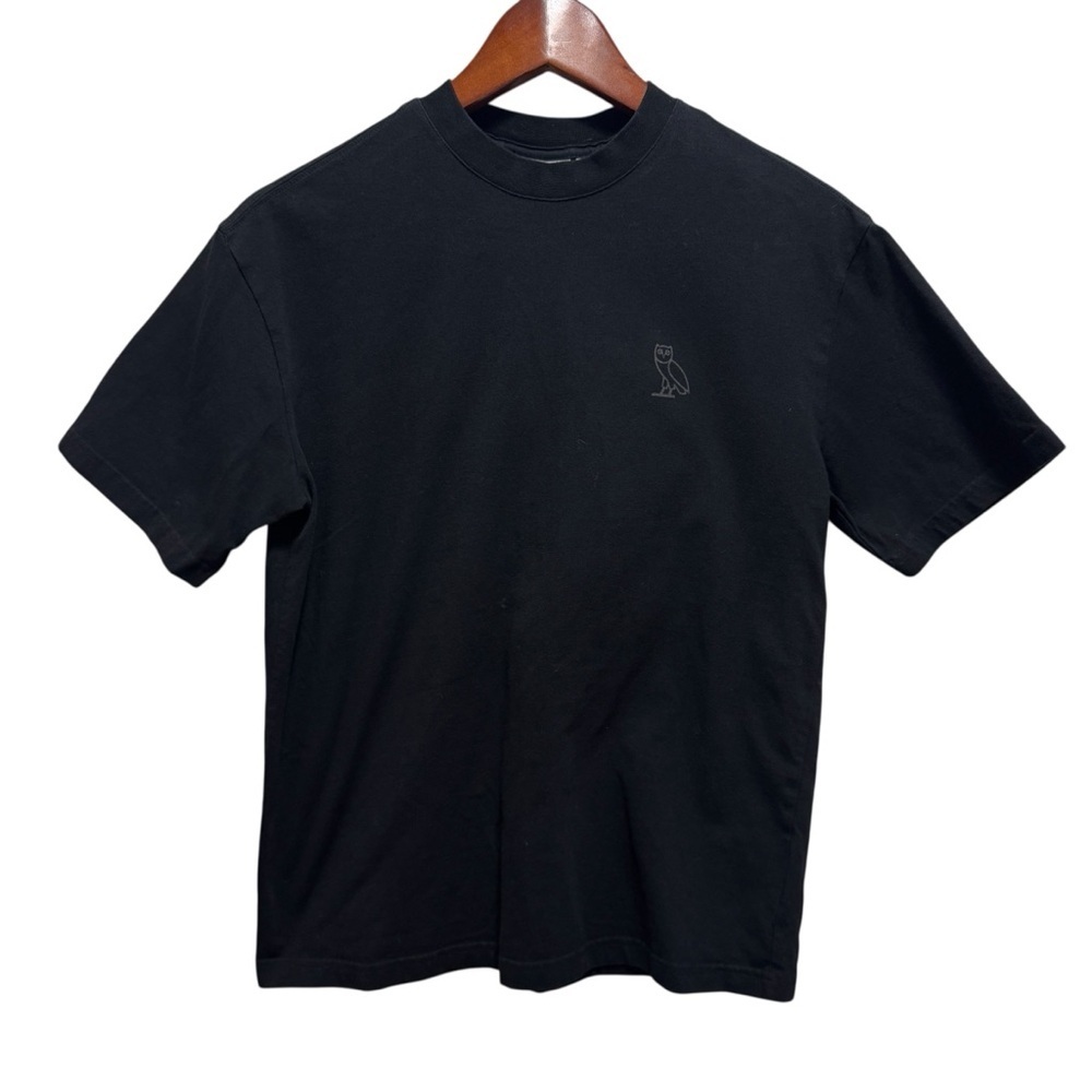 October’s Very Own Black Cotton Cropped Short Sleeve Tshirt Size 2XS